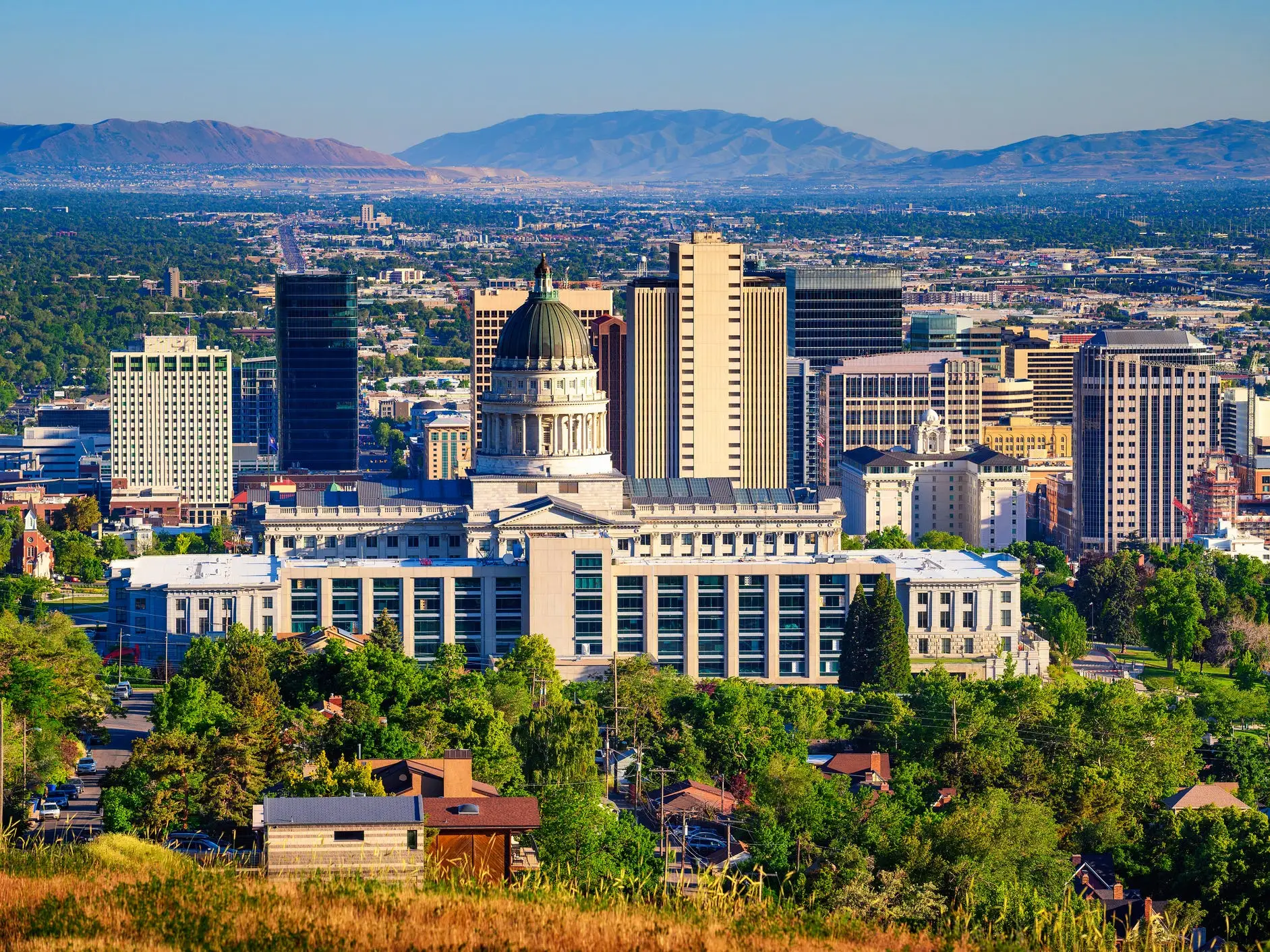 State capitol building in Salt Lake City, Utah.