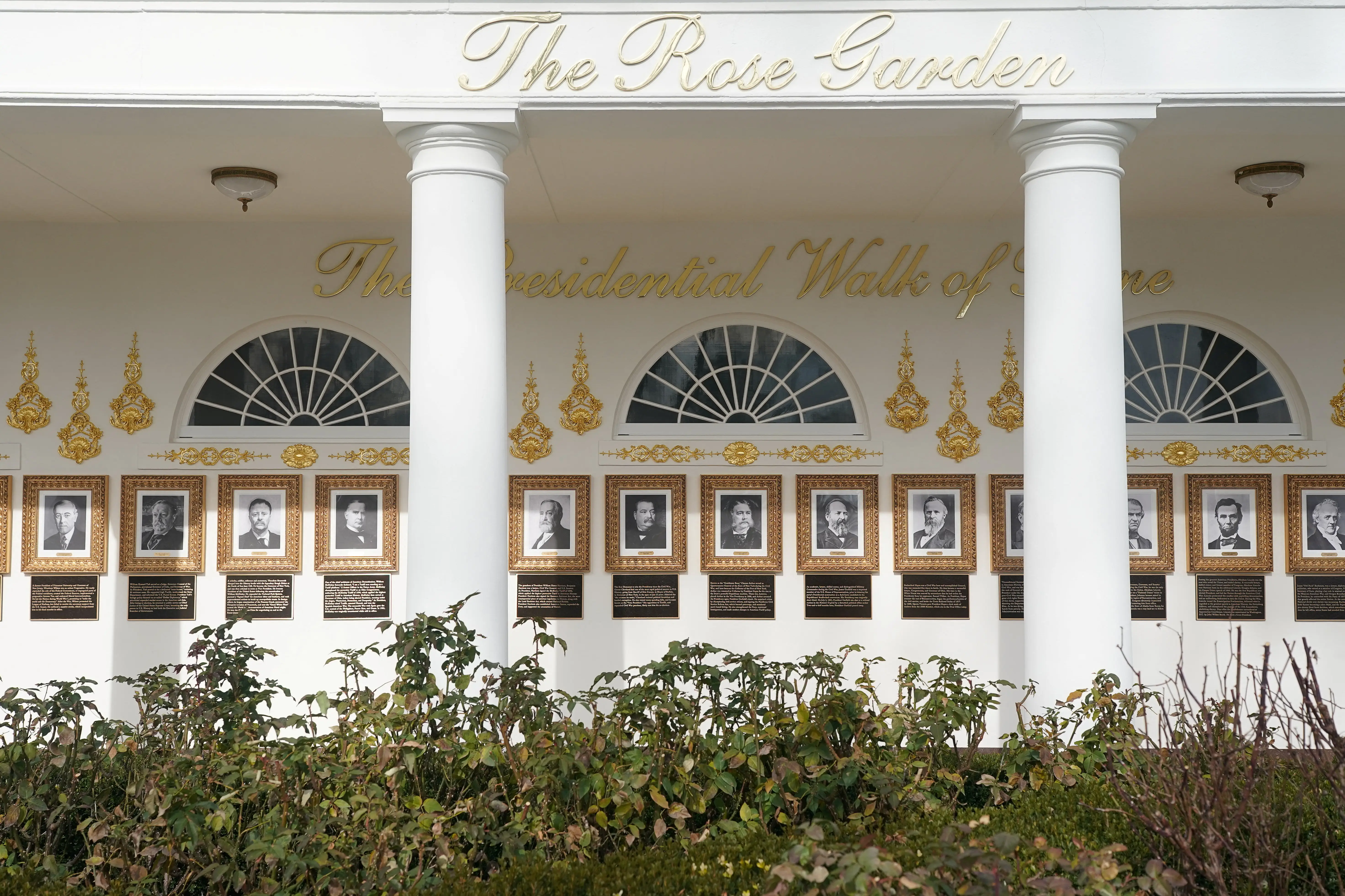 The Presidential Walk of Fame.