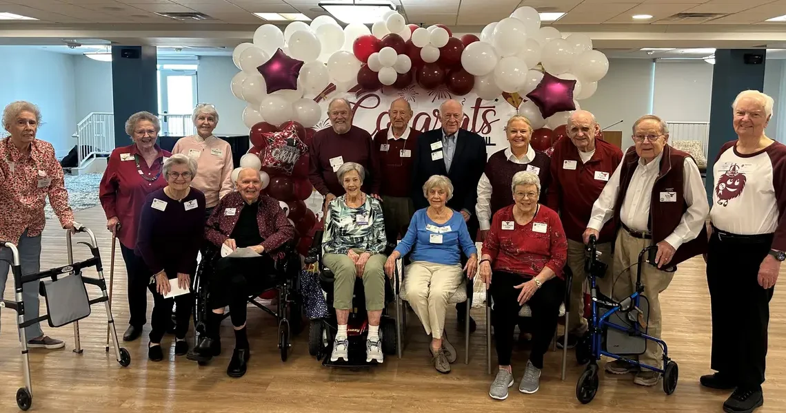I live in a senior living facility with more than 50 high school friends. It feels like a reunion every day.