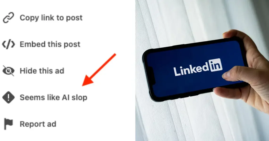 You can now call out LinkedIn AI slop using a new button