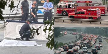 Man, woman hurled from out-of-control motorcycle that hit 4 other vehicles during NYC evening rush