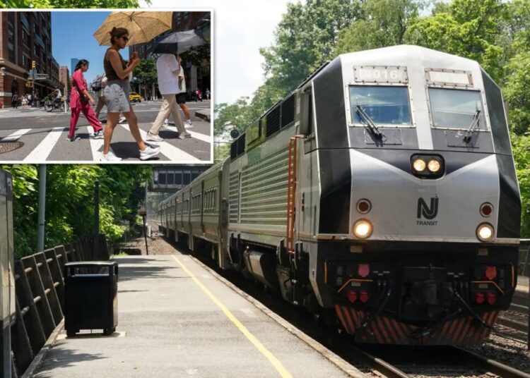 NJ Transit commutes thrown into chaos as extreme heat causes delays, cancellations