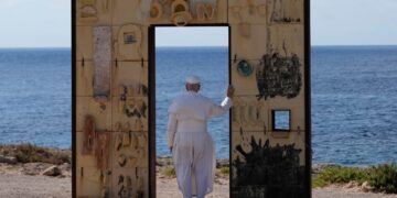 In Lampedusa, island gateway to Europe, Pope Leo calls for protecting migrants