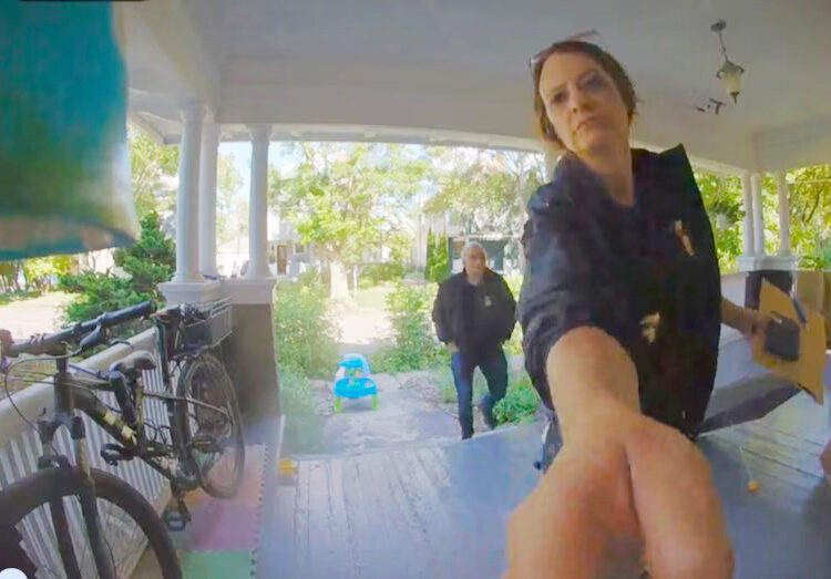 He wrote a scathing message to ICE. Federal agents showed up at his door.