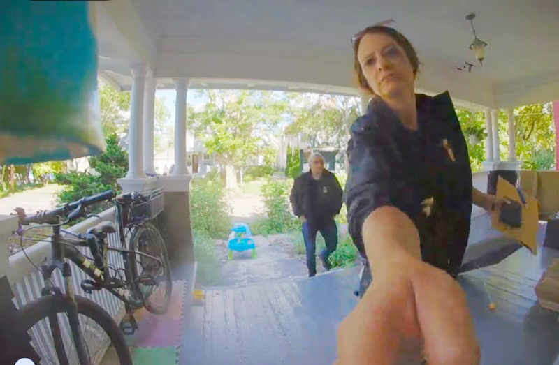 He wrote a scathing message to ICE. Federal agents showed up at his door.