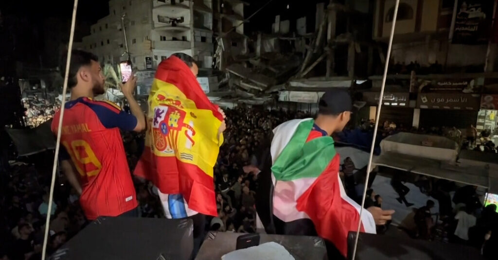 In Gaza, Spain’s Win Brings a Moment of Joy and Distraction