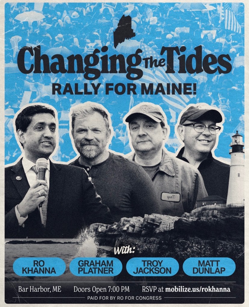 Illustration of a rally poster for 