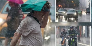 NYC hit with flash flood warnings as downpours batter Big Apple and force flight delays