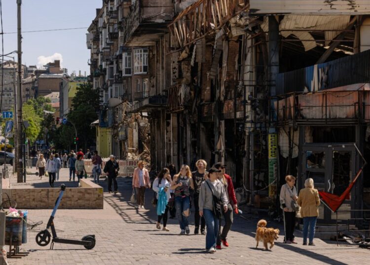 Kyiv’s most-bombed neighborhood just won’t quit