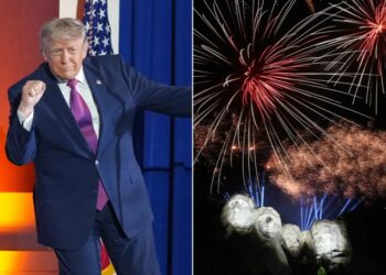 Trump rails against ‘mortal threat’ of communism during America 250 Mount Rushmore speech