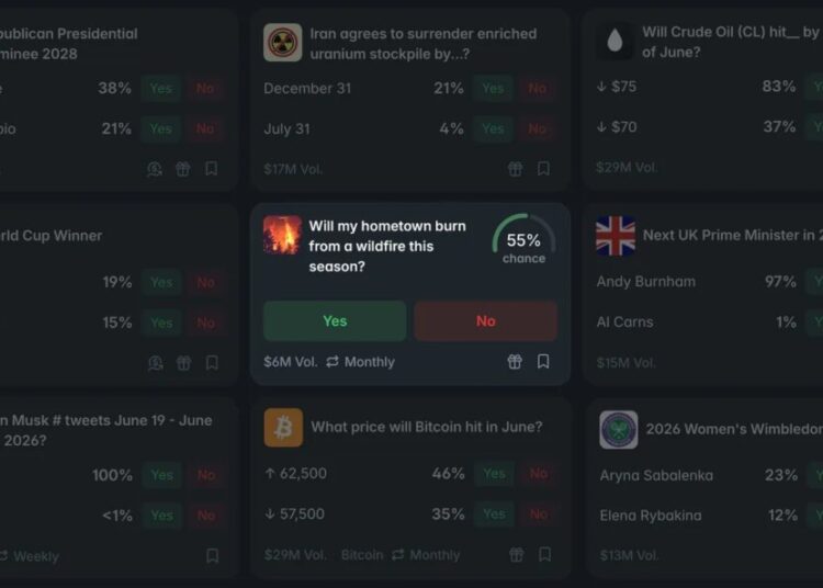Prediction Markets Let You Bet on Whether a Wildfire Will Burn Down Your Town