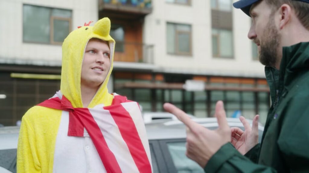 Jordan Klepper Investigates an Anti-ICE Protest With ‘Leftie Nudists’ and Cosplay | Exclusive