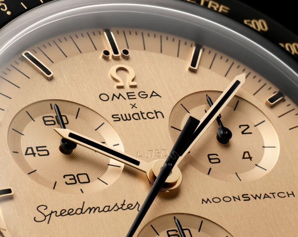 Swatch’s New Gold MoonSwatch Solves the Problem of the Nightmare Royal Pop Launch