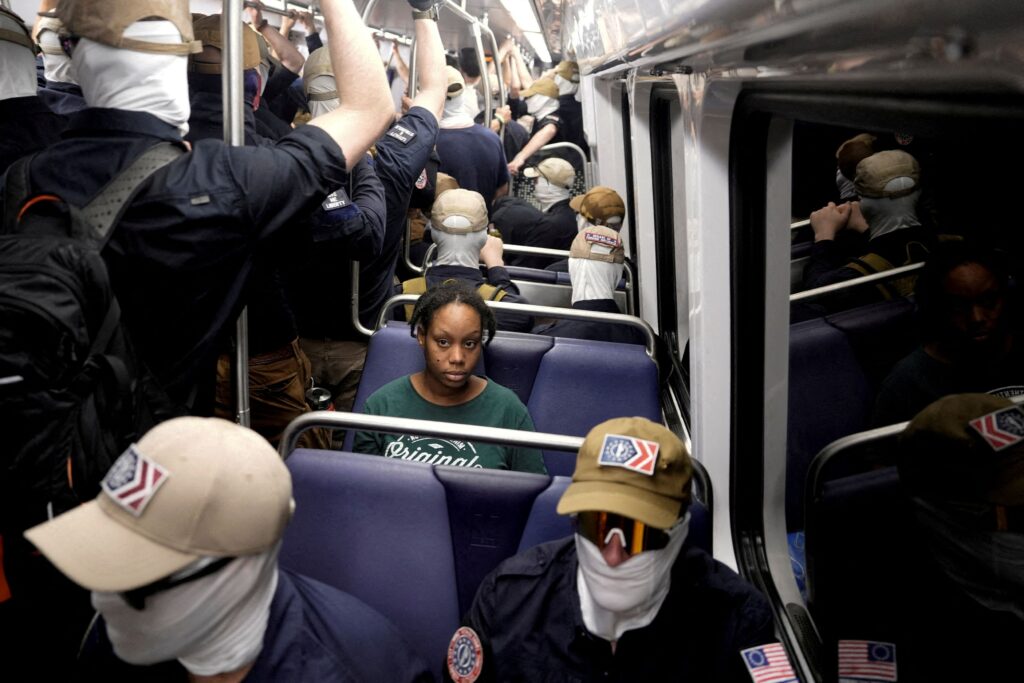 What a viral Metro photo reveals about a divided nation