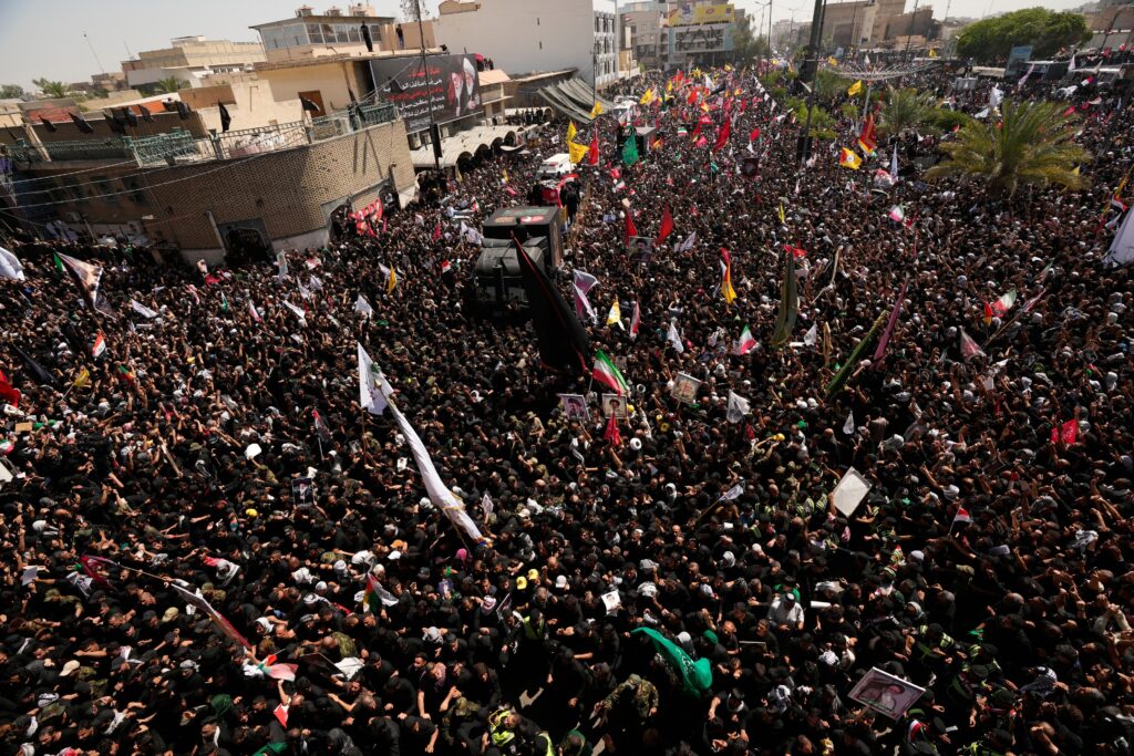 Funeral rites for Iran’s supreme leader shift to Shiite cities in Iraq