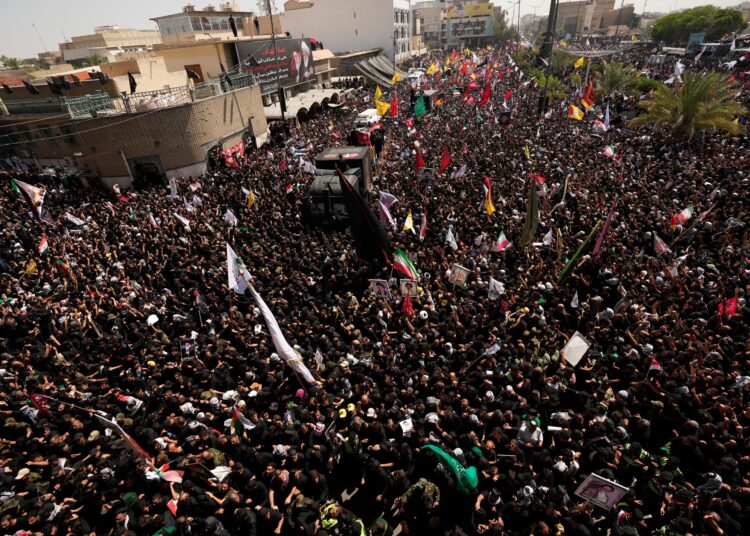 In Iraq, huge crowds mourning Iranian leader reveal limits of U.S. role