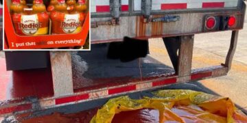 Semitruck spills 40K pounds of Frank’s RedHot sauce on Ohio highway amid heatwave