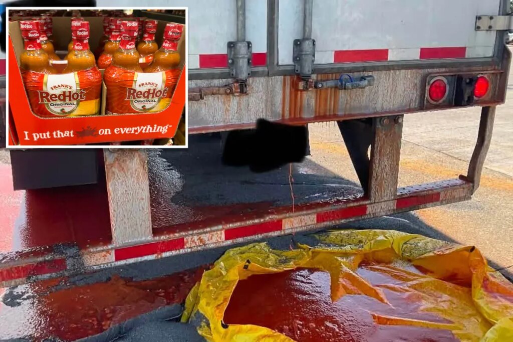 Semitruck spills 40K pounds of Frank’s RedHot sauce on Ohio highway amid heatwave