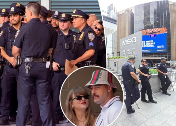 Staggering six-figure cost of Taylor Swift and Travis Kelce’s MSG wedding police presence revealed