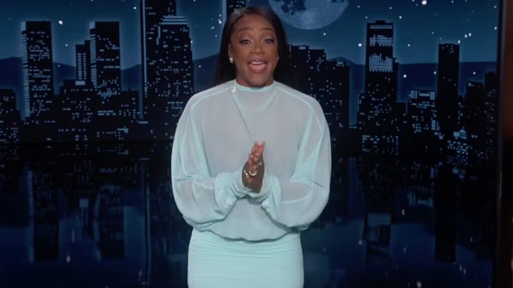 Tiffany Haddish Jokes She’s ‘Finally Become Jimmy Kimmel’ After Trump Dig Draws White House Response