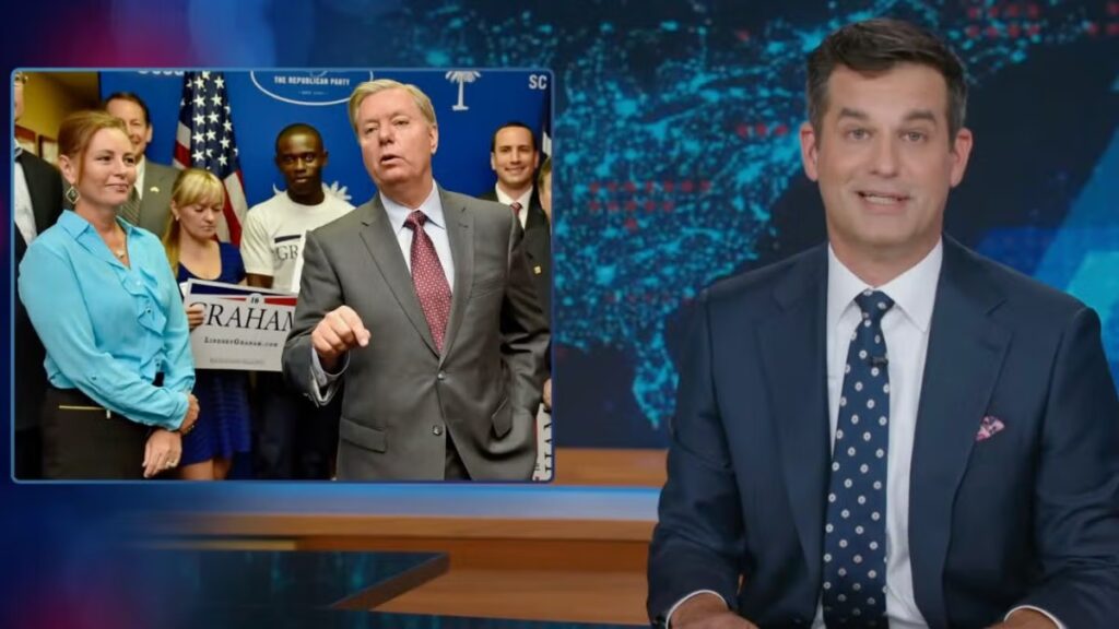 ‘The Daily Show’ Suggests Pat Sajak’s ‘Wheel of Fortune’ Succession Got More ‘Consideration’ Than Lindsey Graham’s