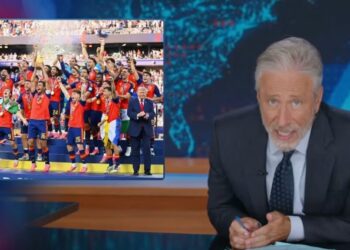 Jon Stewart Erupts Over Trump Crashing Spain’s World Cup Celebration: ‘What the F—k Are You Doing?!’