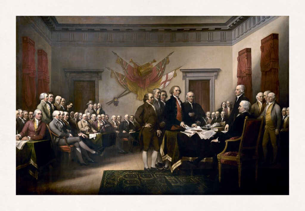 This iconic painting went full ‘Bridgerton’ on the Founding Fathers