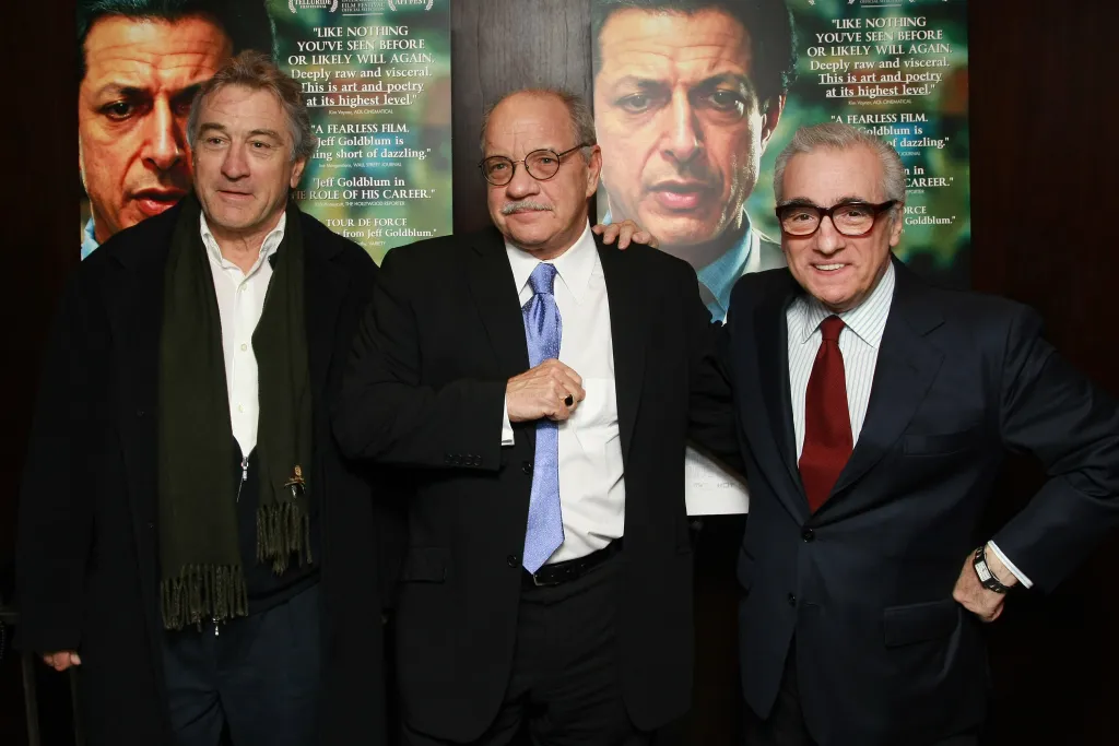 Actor Robert De Niro and directors Paul Schrader and Martin Scorsese at a screening of 