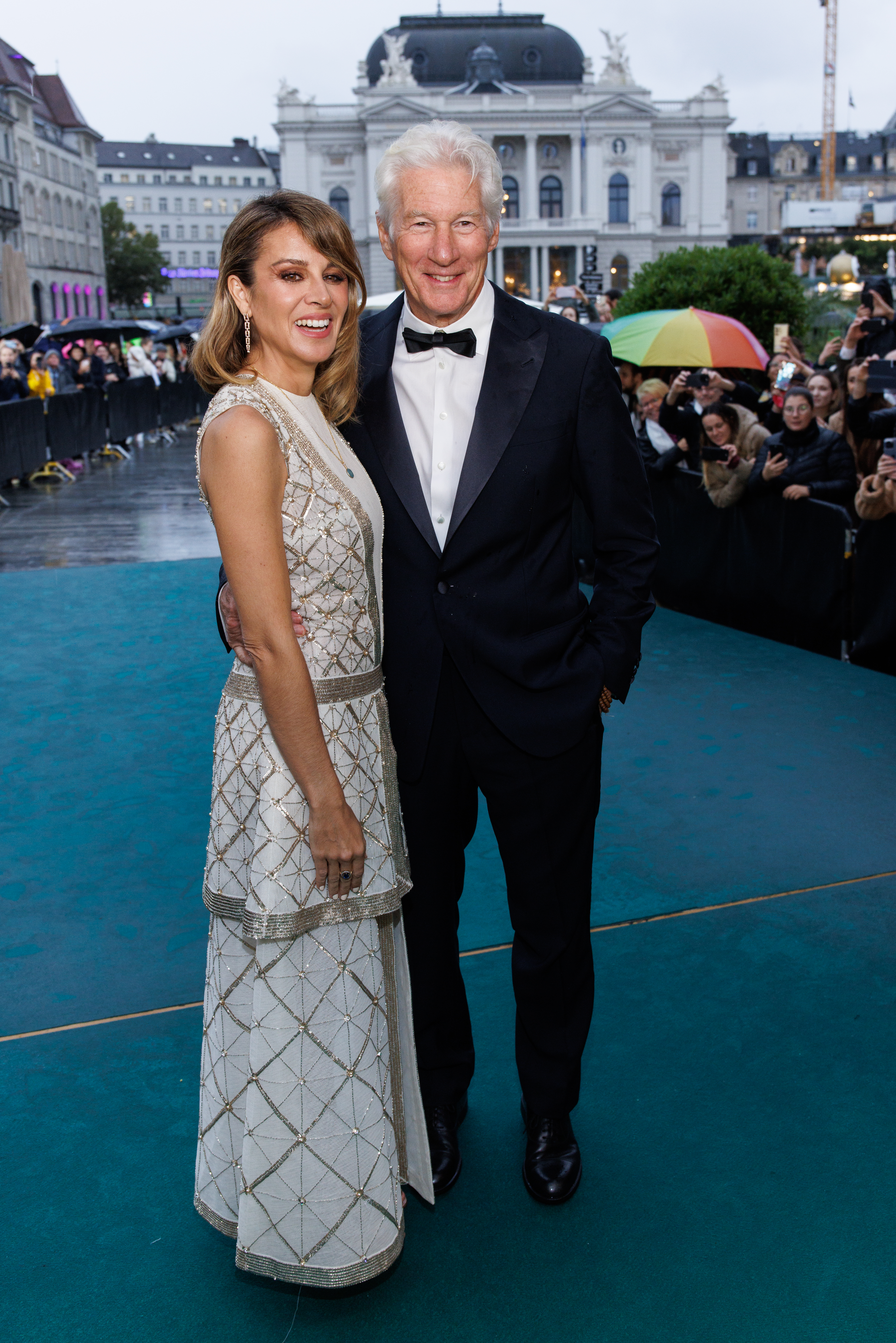 Alejandra Gere and Richard Gere attending the