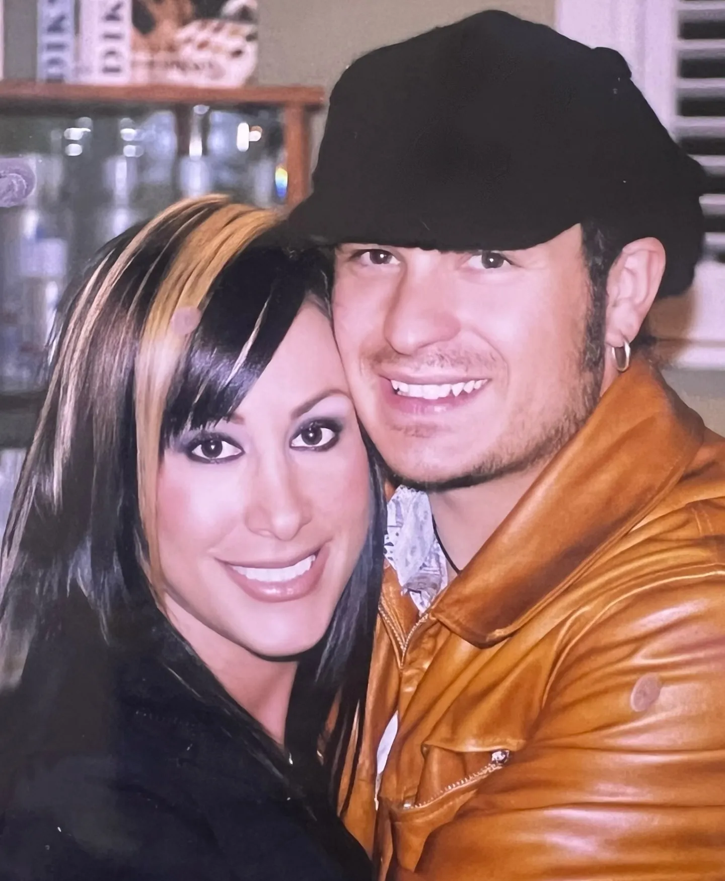 Angie Katsanevas and Shawn Trujillo smiling.