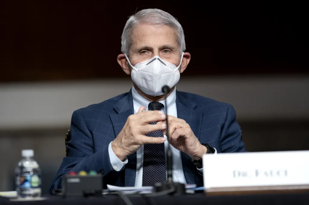 Anthony Fauci, director of the National Institute of Allergy and Infectious Diseases, arrives for a Senate Health, Education, Labor, and Pensions Committee hearing in Washington, D.C., on Tuesday, Jan. 11, 2022. 