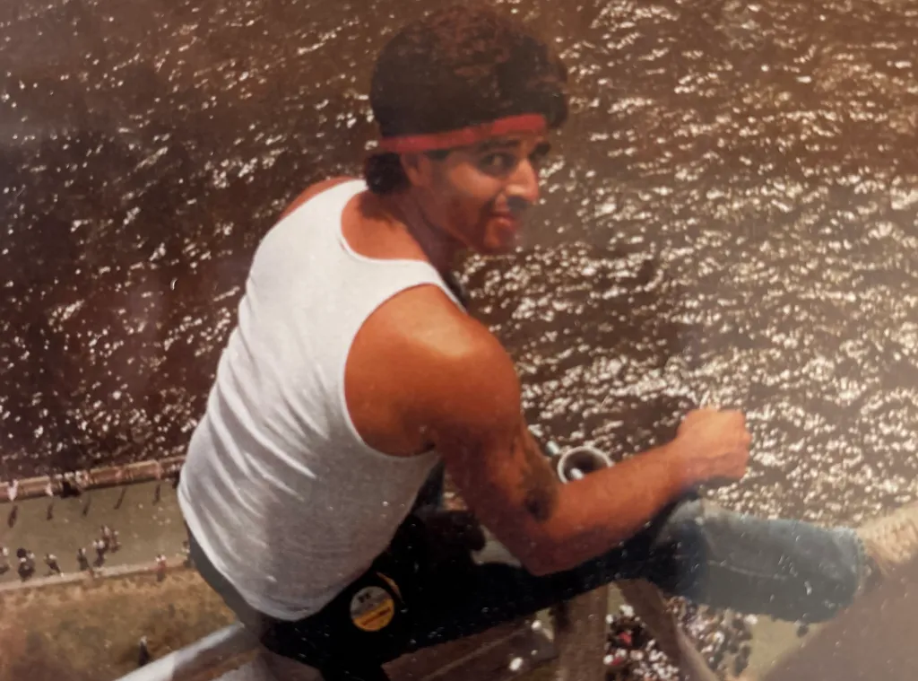 Anthony Soraci working on the Statue of Liberty during its 1984-1986 restoration.