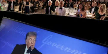 Trump trashes his own ‘freaking stupid speech’ at White House Correspondents’ Dinner