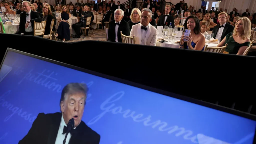 Trump trashes his own ‘freaking stupid speech’ at White House Correspondents’ Dinner