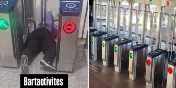 Wild video captures moment woman is snared by new traps at San Francisco BART station