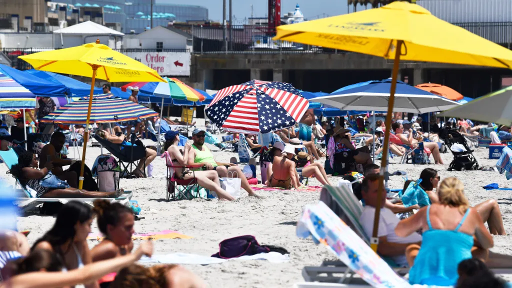 beachgoers