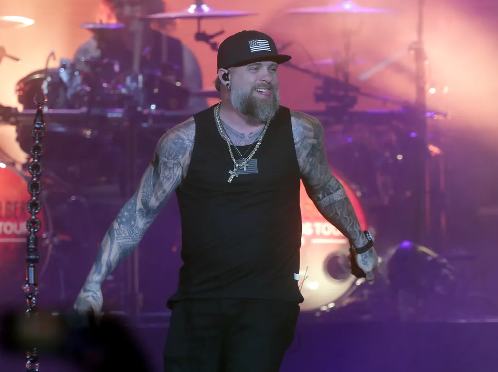 Brantley Gilbert performing during his 
