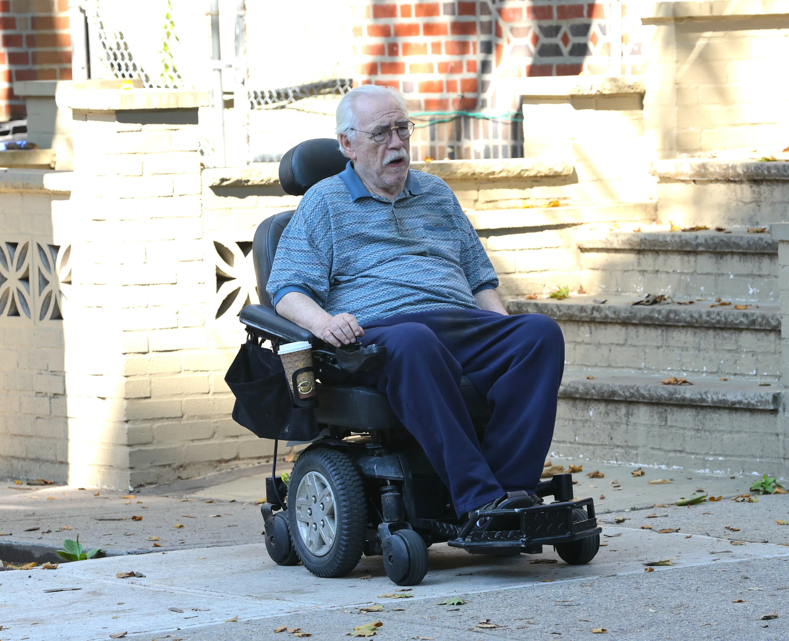 Brian Cox in character for 