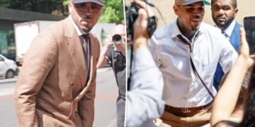 Chris Brown enters plea in nightclub attack case after smashing tequila bottle on producer’s head
