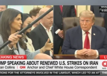 Trump rage-quits press gaggle after CNN’s Kaitlan Collins questions new war strikes