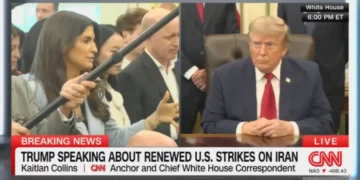 Trump rage-quits press gaggle after CNN’s Kaitlan Collins questions new war strikes