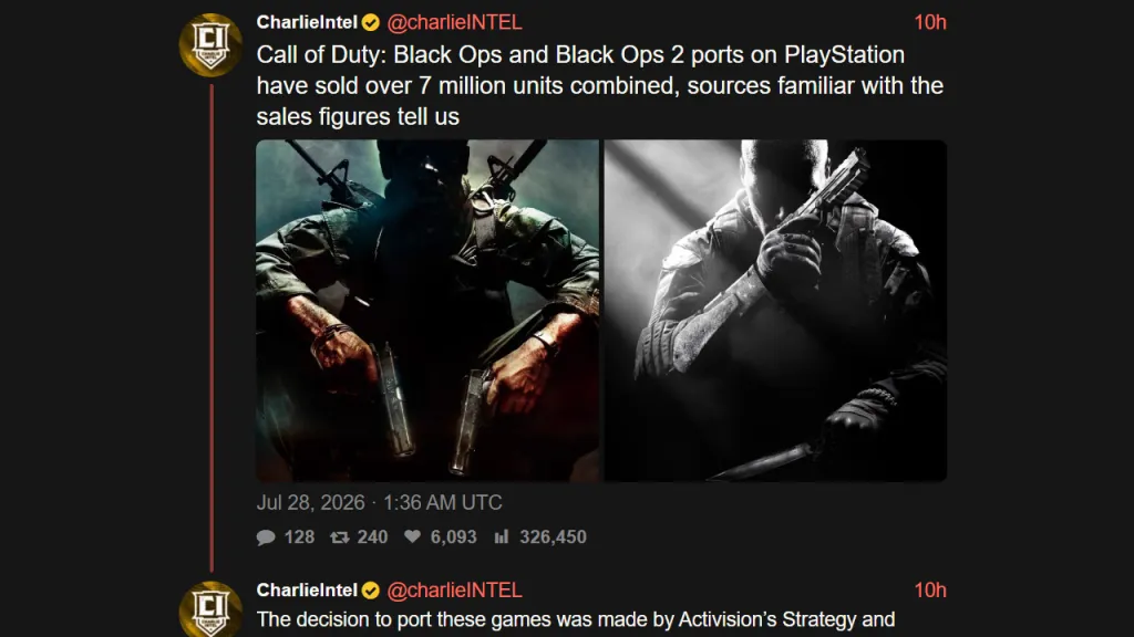 COD Black Ops Sales PS5