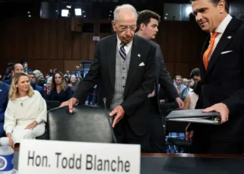 Blanche makes stunning slip as GOP senator demands ‘Are you and President Trump friends?’