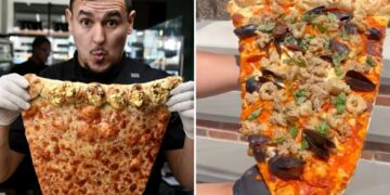 NJ pizza chef goes viral for  3-foot seafood fra diavolo slice