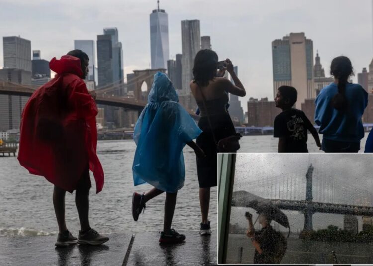 NYC could get soaked by more than 4 inches of rain from ‘unusually powerful’ summer storm