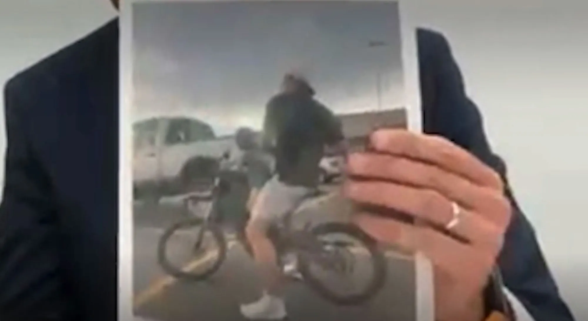 Screenshot of Dakota Mortensen on a bike.