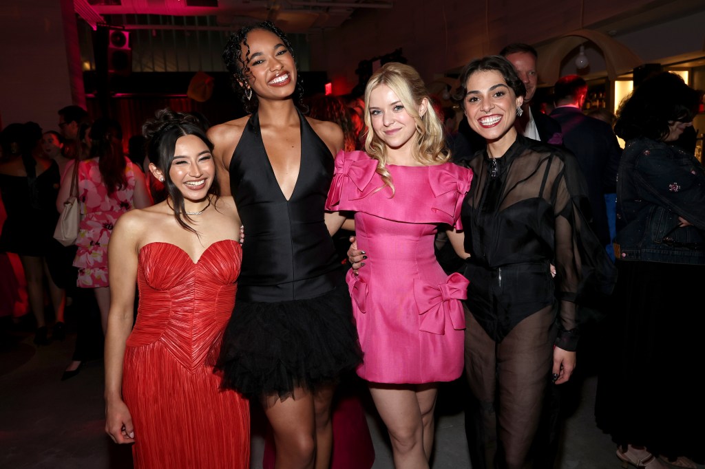 Danielle Chand, Chandler Kinney, Lexi Minetree, and Gabrielle Policano pose at the premiere of