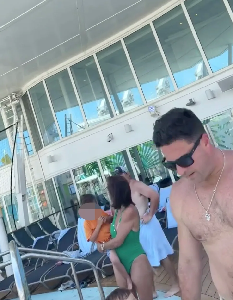 Dianna Russini with her husband and sons on a cruise.