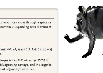 Jimothy The Raccoon Has An Official Dungeons and Dragons Stat Block