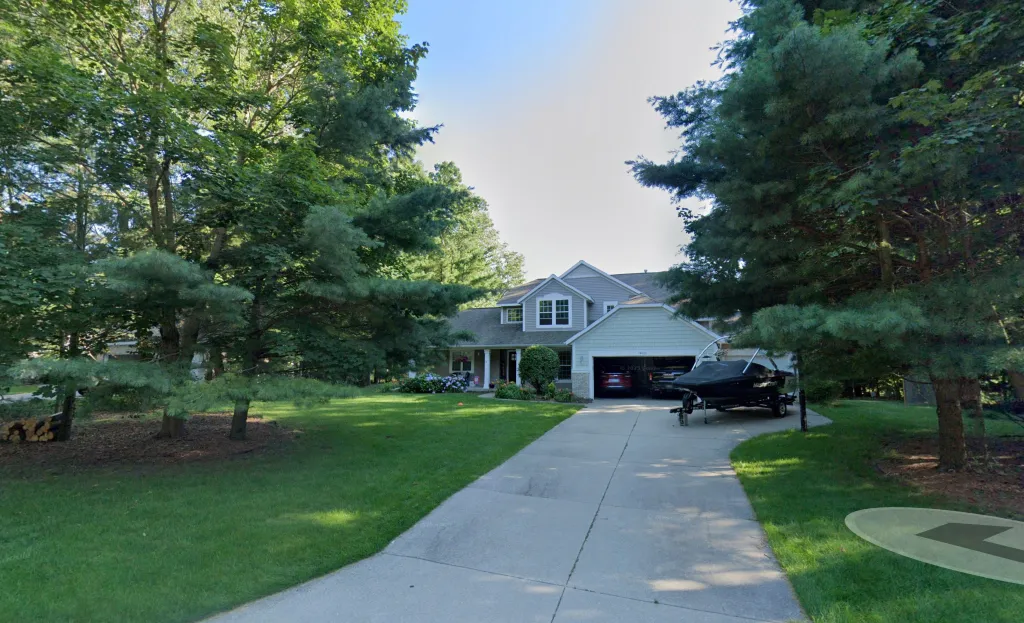 A picture of their house in Michigan. 